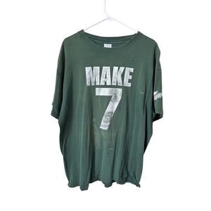 VTG 7UP Soda Drink Advertisement Tshirt Men's Size XL Make 7 Up Yours Distressed